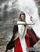 清代的老照片：武术大师采取了龙剑和