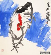 传统画笔和现代色彩的结合：朱F风格的